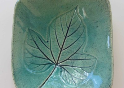 10cm bowl Morning Glory leaf